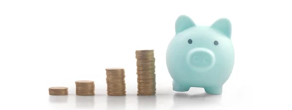 Piggy Bank Plats För Sms Sparar Pengar Kris Företags Eller — Stockfoto