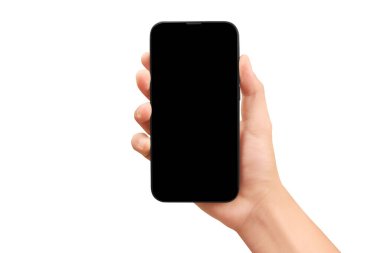 El ele tutuşan akıllı telefon aygıtı ve eldeki ekrana dokun