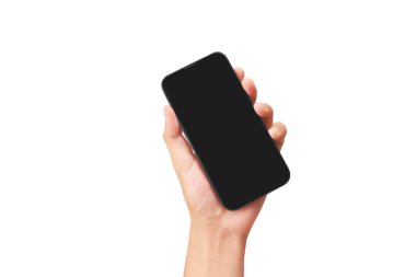 El ele tutuşan akıllı telefon aygıtı ve eldeki ekrana dokun