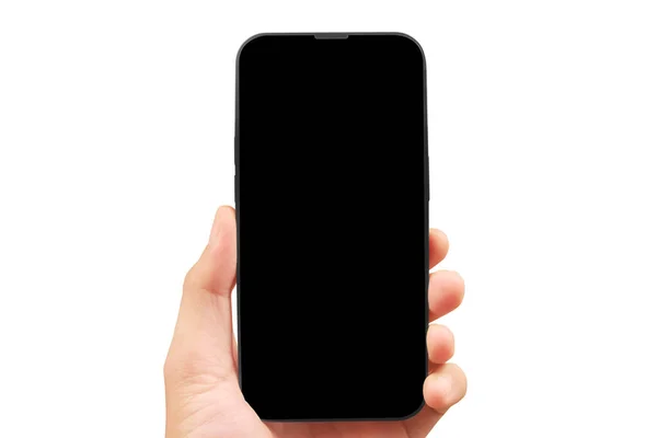 Main Tenant Smartphone Appareil Écran Tactile Dans Main — Photo