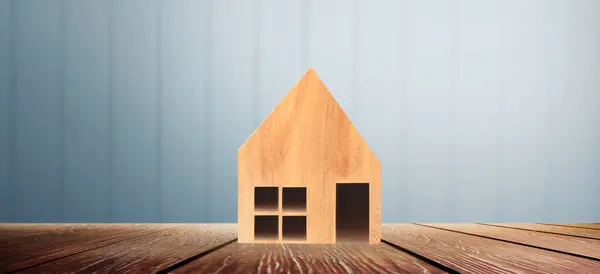 Будинок Модель Простір Home Концепція Екології Нерухомості Ліцензійні Стокові Зображення