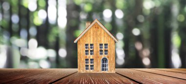 Ev Modeli uzayı. Home Eco ve Emlak kavramı