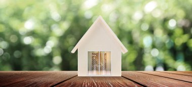 Ev Modeli uzayı. Home Eco ve Emlak kavramı