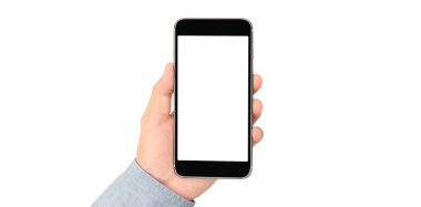 El ele tutuşan akıllı telefon aygıtı ve ekrana dokunma