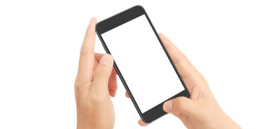 El ele tutuşan akıllı telefon aygıtı ve ekrana dokunma
