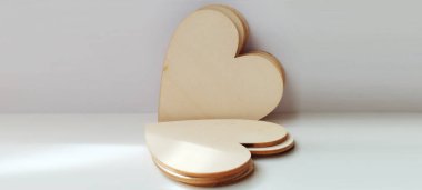 Yaratıcı kalp şekilli ahşap kesimler ev yapımı alan diy projesi minimalist kurulum estetik bakış açısı aşk kavramı