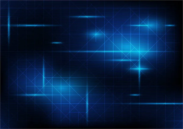 将来の技術ハイテク電子ネットワーク 粒子テーブル デジタル技術の概念 ベクターイラスト — ストックベクタ