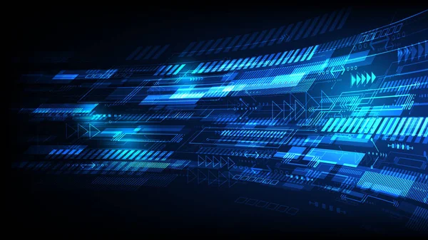 Dijital veri bağlantı sistemi ve bilgisayar elektronik tasarımı olan soyut devre teknolojisi. Vektör tasarımı.