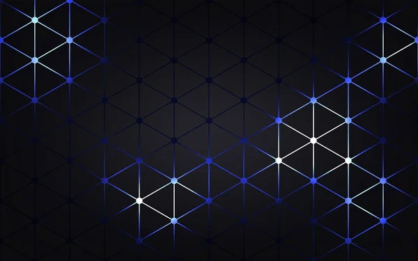 Hexagonal Abstrakt Teknik Bakgrund Elektrisk Glöd Hexagonal Bakgrund Vektor Illustration — Stock vektor