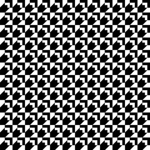 Seamless Pattern Abstract Black White Background Vector Regular Texture — Stock Vector