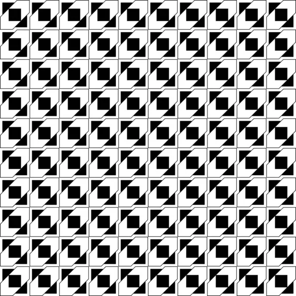 Seamless Pattern Abstract Black White Background Vector Regular Texture — Stock Vector
