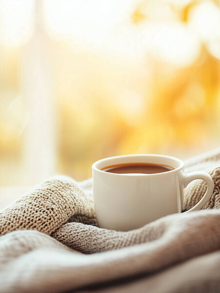 Cozy Coffee Moments with Warm Blankets