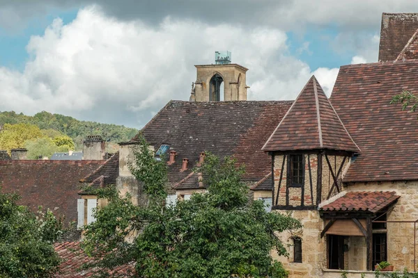 Sarlat Caneda Francja Września 2023 Turyści Mogą Podziwiać Widoki Dachy — Zdjęcie stockowe