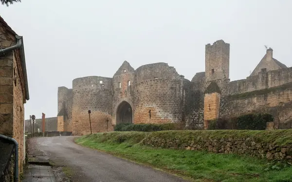 Wybudowany Xiii Wieku Porte Des Tours Jest Głównym Średniowiecznym Wejściem — Zdjęcie stockowe