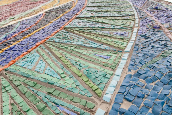 Niebieskie Turkusowe Mozaiki Jako Tło Zdjęcia — Zdjęcie stockowe