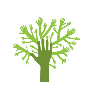 Modern Yardım Örgütü Logosu - Yaşam Sosyal Etkinliğinin Hayırseverlik Ağacı