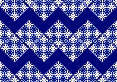 soyut çiçek afrika etnik desen basit, fayans desenli kare geometrik şekil veya tekstil sanatı, el çizimi resim ve arkaplan, kumaş baskısı, gömlek, kıyafet için moda sanatı