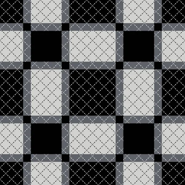 Wzór Kratę Kwadratowym Wzorem Haftu Tekstury Moda Grafika Druku Tkaniny — Wektor stockowy