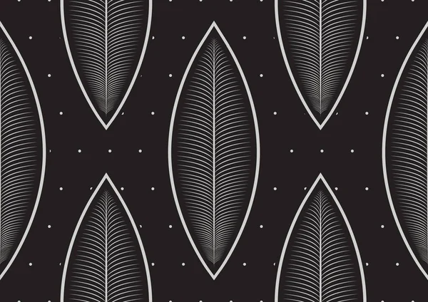 Havaj Listí Obrázky Vzor Pozadí Textilní Prvky Ručně Kreslené Pozadí — Stockový vektor