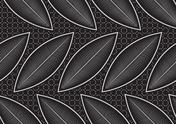 Hawaïen Laisse Des Images Fond Motif Éléments Textiles Afrique Fond — Image vectorielle