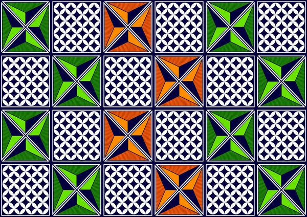 Abstrakt Afrikansk Mönster Bakgrund Gemotrisk Textilkonst Stam Abstrakt Handritning Sommar — Stock vektor