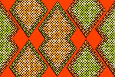 Kabile Soyut Tekstil Sanatı, Afrika Modern Moda İfadeleri İlham Alma Sanatı, Canlı Renklerle Yaradılış, Etnik Motif, Kültürel Füzyon Sanatı