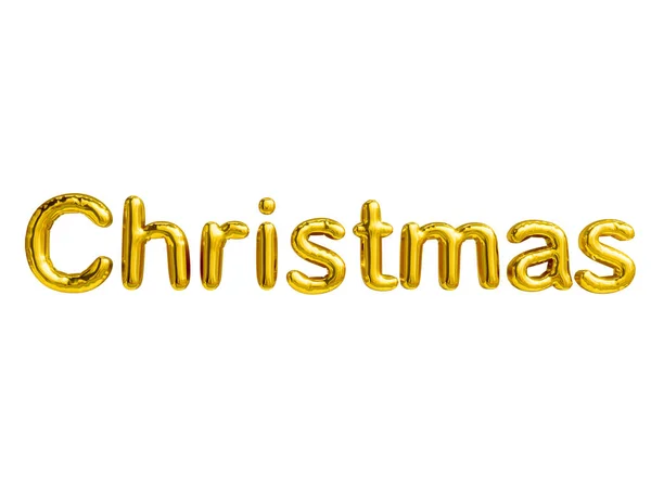 Vrolijk Kerstfeest Realistische Gouden Olie Ballonnen Vrolijk Kerstfeest Gelukkig Nieuwjaar — Stockfoto