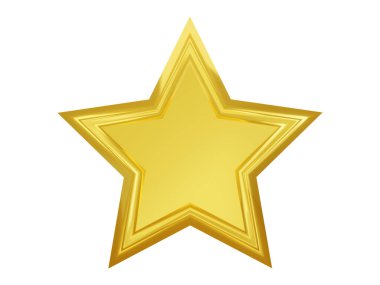 Altın Yıldız 3d görüntüleme.