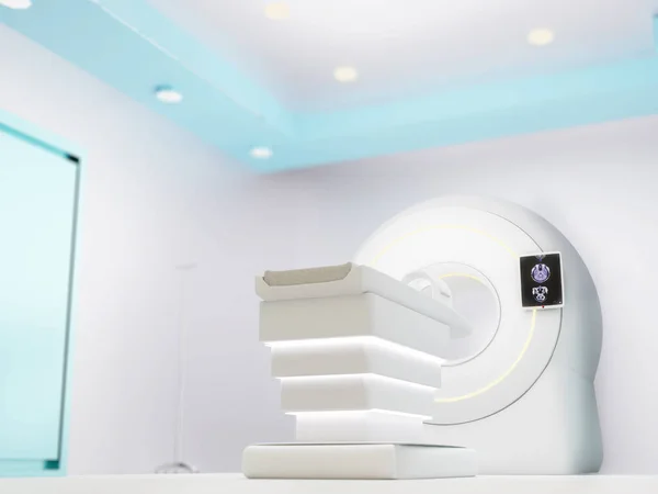 Mri Scanner Magnetic Resonance Imaging Device Hospital Rendering Medical Equipment — Stock Photo, Image