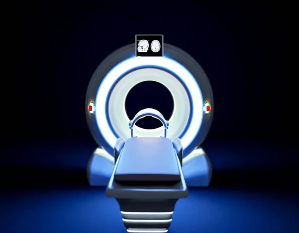 Fronr View Mri Scanner Magnetic Resonance Imaging Device Hospital Rendering — Stock Photo, Image