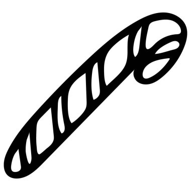 Siyah ve Beyaz Çubuklu Şekerleme Çizimi. Beyaz Arkaplanda Siyah ve Beyaz Dış Hatlar Tatlı İzole Edildi. Çocuklar için El Çizimi Renk Sayfası.