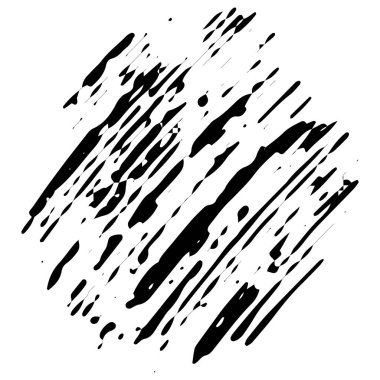 Grunge Hand Boya Vuruşu. Fırça Çizimi Çizimi. Grunge Boya Fırçası. Logo Tasarım Şablonu. Siyah Grunge Şekilleri.