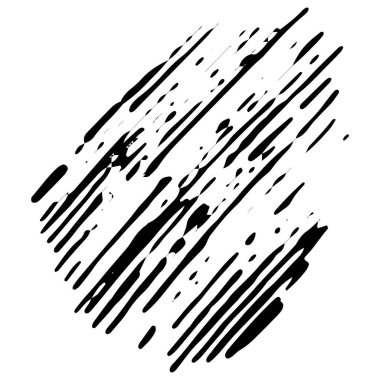 Grunge Hand Boya Vuruşu. Fırça Çizimi Çizimi. Grunge Boya Fırçası. Logo Tasarım Şablonu. Siyah Grunge Şekilleri.