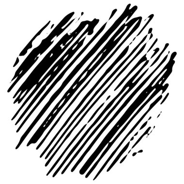 Grunge Hand Boya Vuruşu. Fırça Çizimi Çizimi. Grunge Boya Fırçası. Logo Tasarım Şablonu. Siyah Grunge Şekilleri.