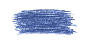 Mavi Balmumu Boya Kalemi Vuruşları beyaza izole edildi. El yapımı Pastel Tebeşir Çizgili Arka plan. Çocuklar El Boyama Doku Tasarımı Elementi.