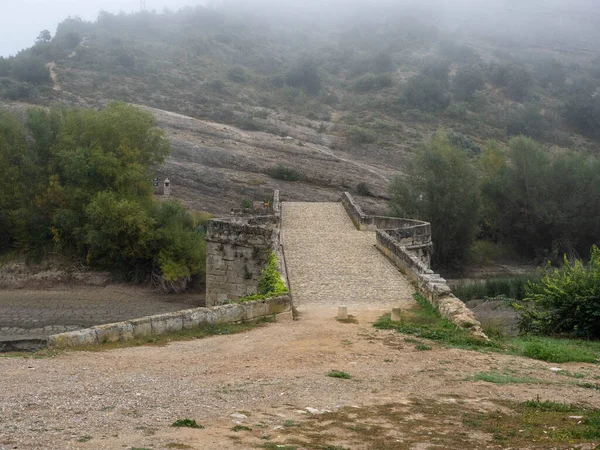 Vista Antiguas Ruinas Romanas Patrimonio Humanidad Unesco Situado Las Montañas — Foto de Stock