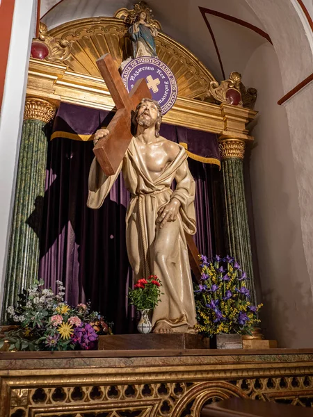 figure of our father jesus nazareno located in the convent of the assumption of huesca. Nazarene religious image of Huesca