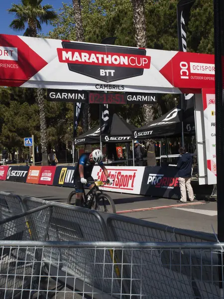Cambrils 카탈로니아 스페인 2024 Cambrils에서 Marathoncup Btt 인구를위한 자전거 자전거 — 스톡 사진