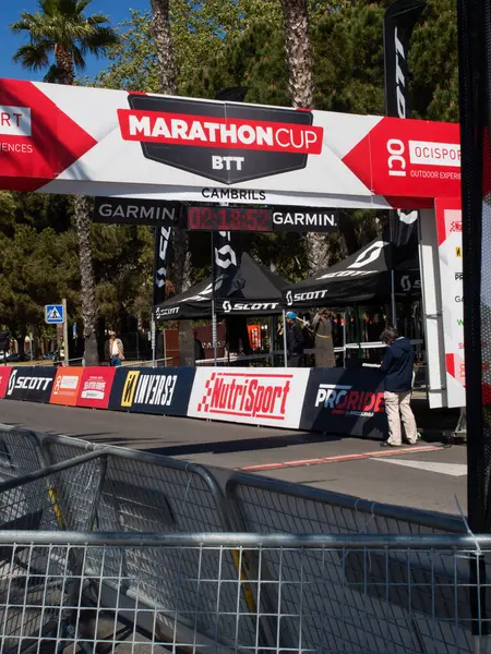 Cambrils Catalonia Spain 2024 Second Marathoncup Btt Cambrils Соревнование Горному — стоковое фото
