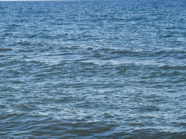 Sahildeki deniz dalgaları.