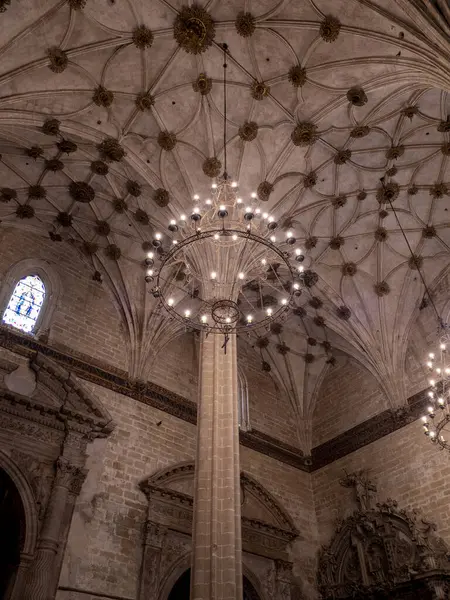 stock image CATHEDRAL of barbastro. INTERIOR OF THE SOMONTANO CATHEDRAL