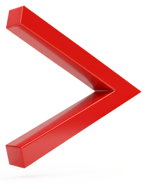 Beyaz arka planda kırmızı ok. 3d oluşturma.