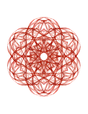 Etnik renklerde vektör mandala