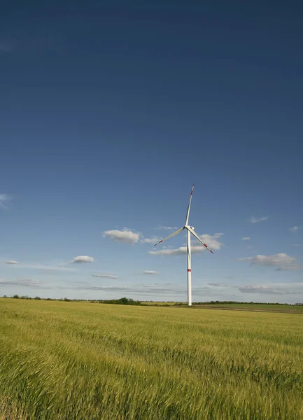 Alternative energy sustainable future. Wind turbine in the south region of Ukraine.