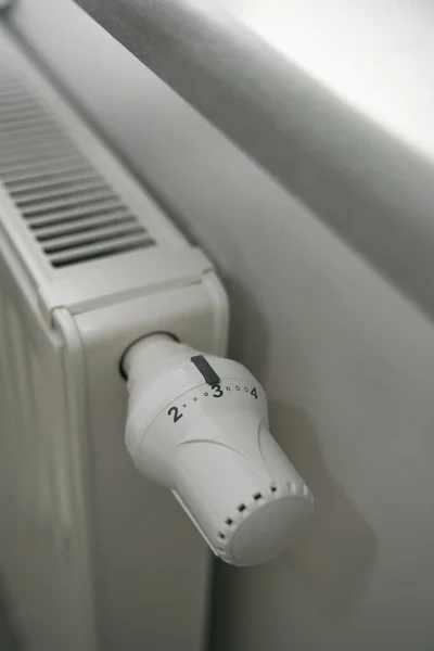 Verwarming Radiator Knop Thermostaatregeling — Stockfoto