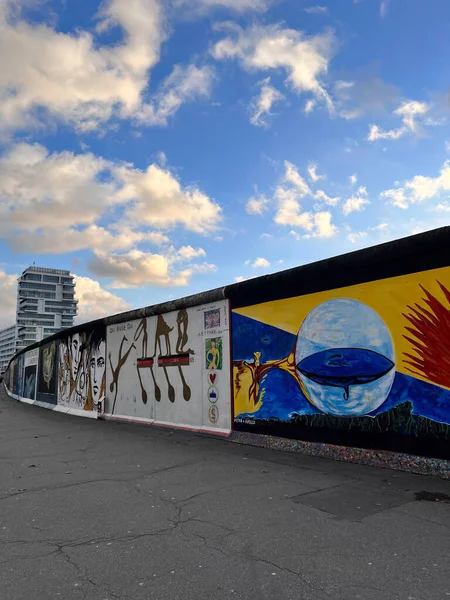 Berlin, Germany, Europe- December 27, 2022: Berlin Wall was a barrier constructed starting on 13 August 1961. East Side Gallery is an international memorial for freedom