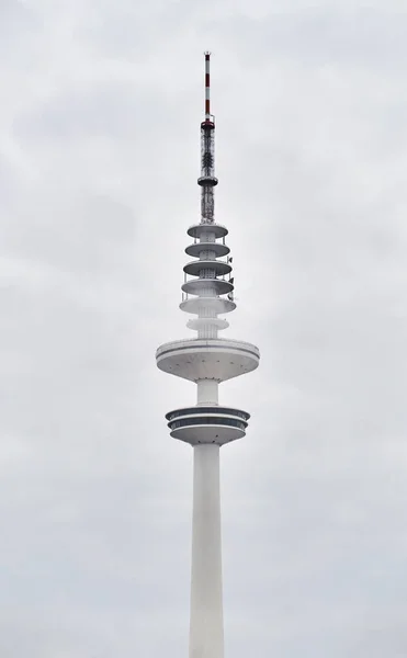 Aguja Blanca Famosa Heinrich Hertz Turm Tower Hamburgo Alemania —  Fotos de Stock