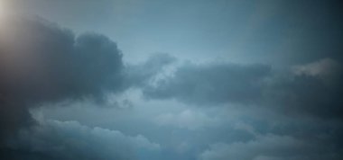 Panorama sunset sky and cloud background