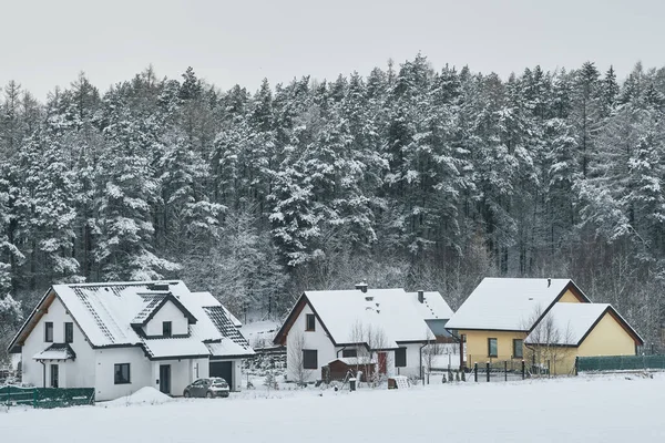 Schönes Haus Der Natur Foto Der Modernen Hütte Außen Konzept — Stockfoto