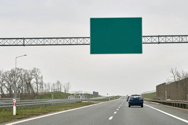 stock image Motorway Billboard Mockup. A Blank Canvas for Advertising on the Open Road